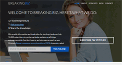 Desktop Screenshot of breakingbiz.net